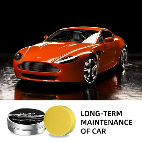 🚗Titanium Ceramic Wax Cream – 9H Hardness, Long-Lasting Shine & Protection ✨--Professional Car Detail Shop Grade | Hydrophobic & Easy to Use