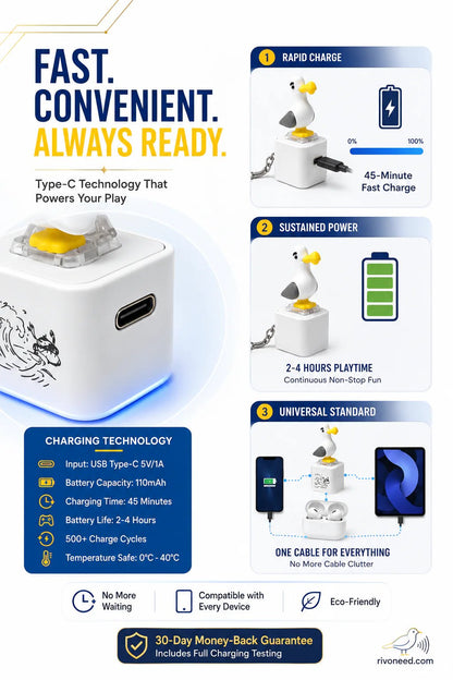 🐦 😂Seagull "MINE!" Sound Button Keychain – Real Sound & LED Light Fun Gift