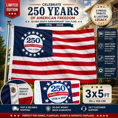 🔥250th Anniversary USA Commemorative Flag (3x5 Ft),Double-Sided