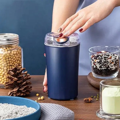☕20s Fast Portable Electric Grinder - Multi-Purpose Food Grinder for Coffee Beans, Grains & Spices