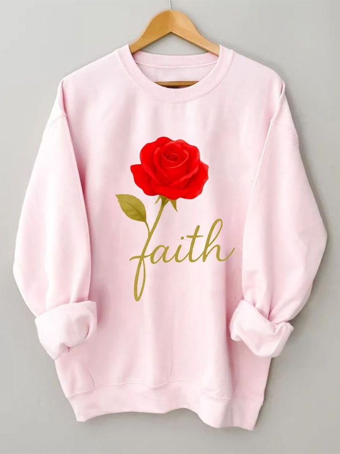 Women's Rose of Faith Sweatshirt