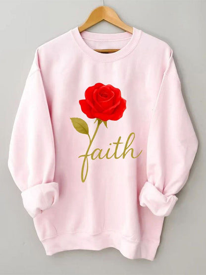 Women's Rose of Faith Sweatshirt