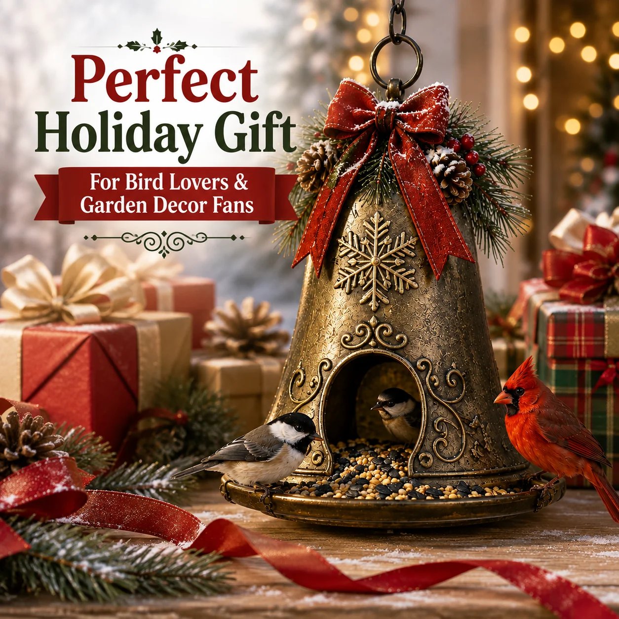⛄️🎁Christmas Bird Feeder Collection™ – Festive Hanging Garden Feeders for Wild Birds