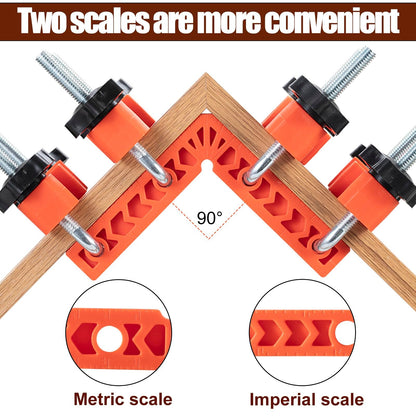 🔧90 Degree Corner Clamp & Positioning Square Set - ABS Plastic L-Shaped Tool