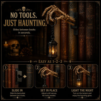 💀Skeleton Hand Lantern Shelf Light™
