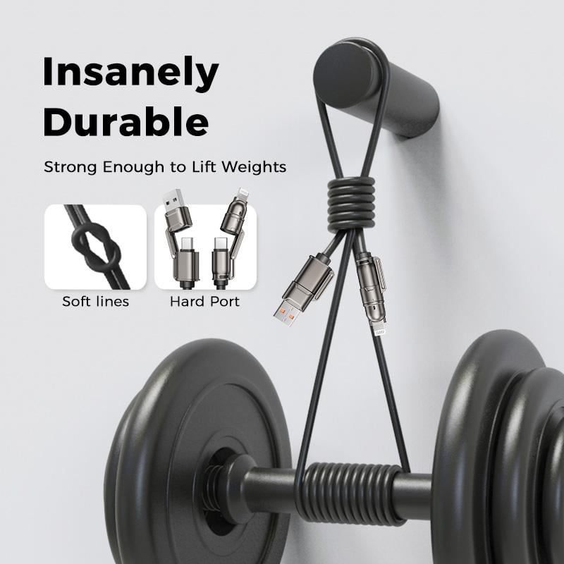 🔥 4-in-1 USB Charging Cable mFish fast charging 240W