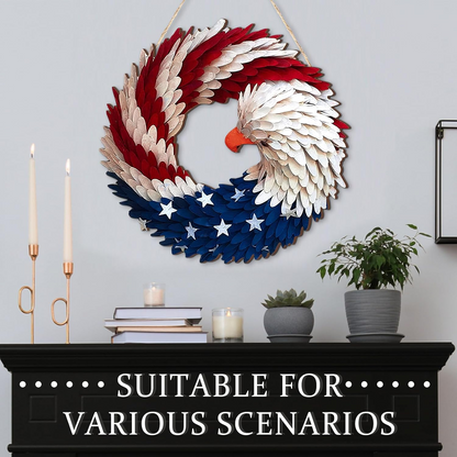 🔥Handmade U.S Eagle 250th Anniversary Patriotic Wreath💖BUY 2 FREE SHIPPING