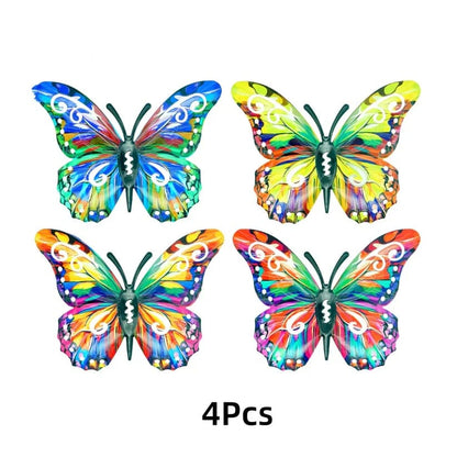 🔥55% OFF FOR TODAY ONLY! 🦋A complete set! 4Pcs Butterfly Metal Wall Decor🤩