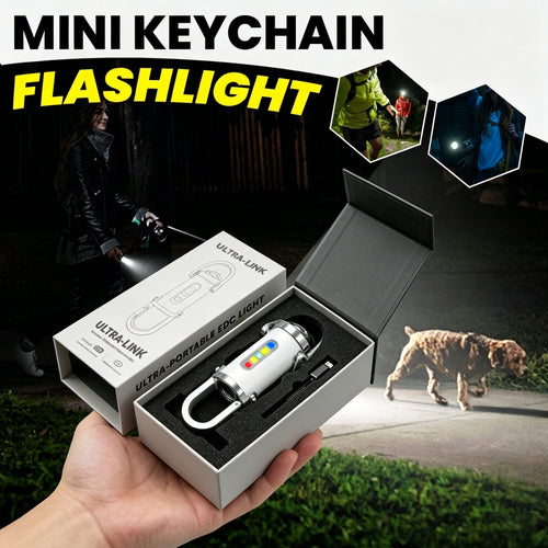 1200LM Super Bright Mini Keychain Flashlight Waterproof（Compact and ready, for every moment that matters）