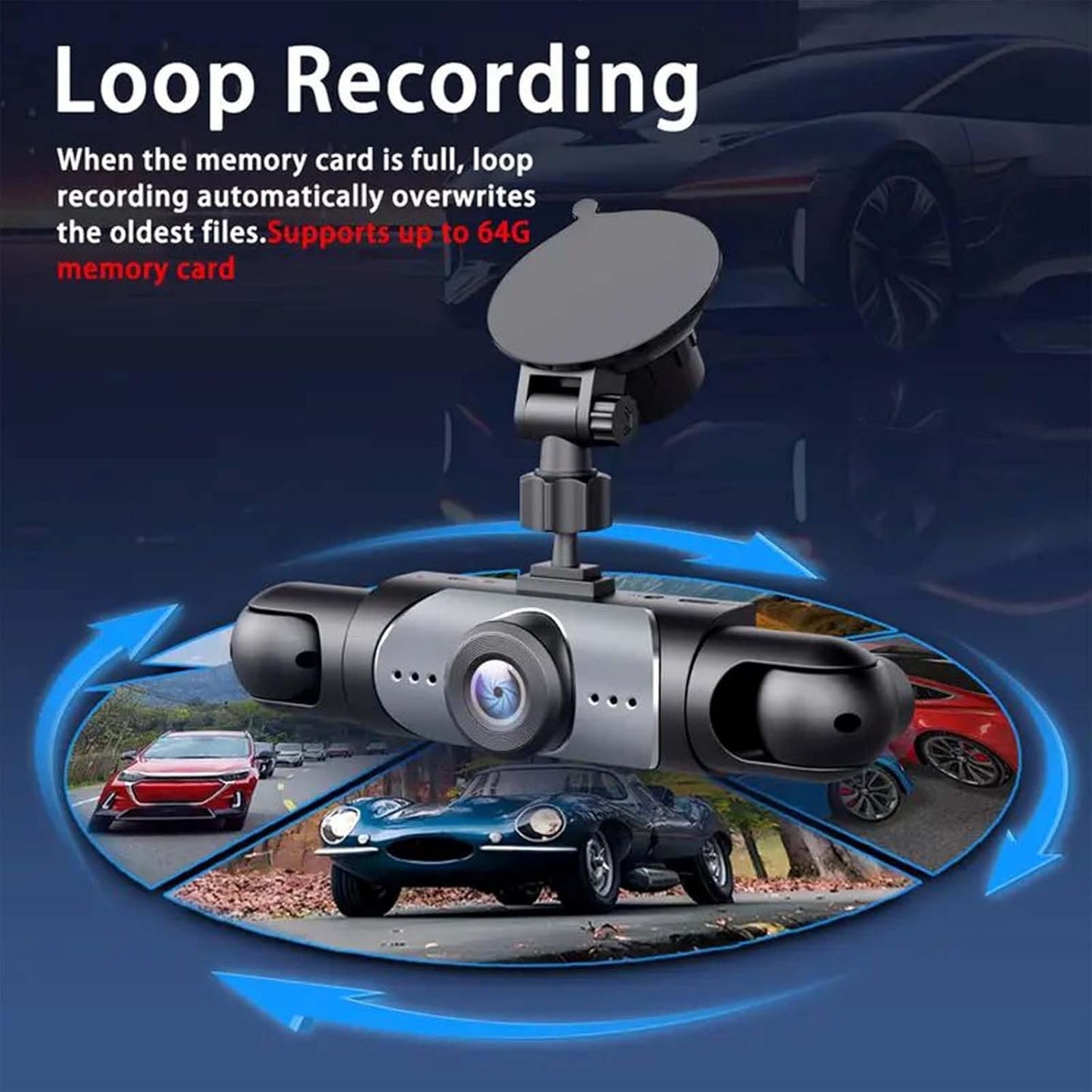 🚗360° Full View Car Dashcam System 🔥