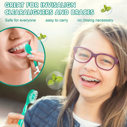 🎁🎁 Mini Toothbrush & Floss & Tongue Scraper & Toothpick Set🔥🔥🔥