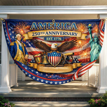 🎖️ Custom 250 Years of Freedom Flag | USA Patriotic Decor