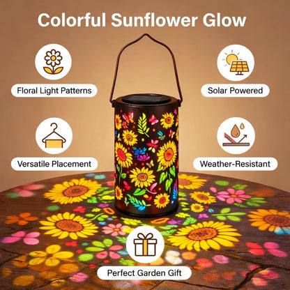 🔥LAST DAY - 70% OFF🎁-🌞Colorful Sunflower Glow Solar Garden Lantern