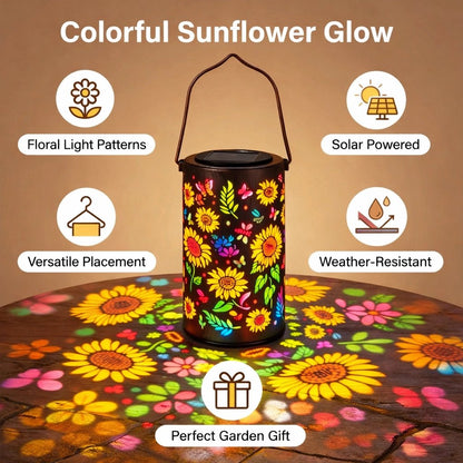 🔥HOT SALE 49% KORTING-🌞Kleurrijke Zonnebloem Glow Zonne Tuinlantaarn