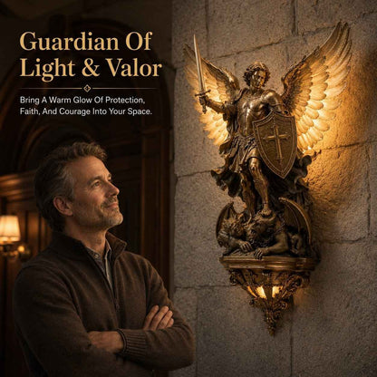 🔥 50% OFF TODAY ✨ Divine Archangel Wall Light | Protection & Faith Decor