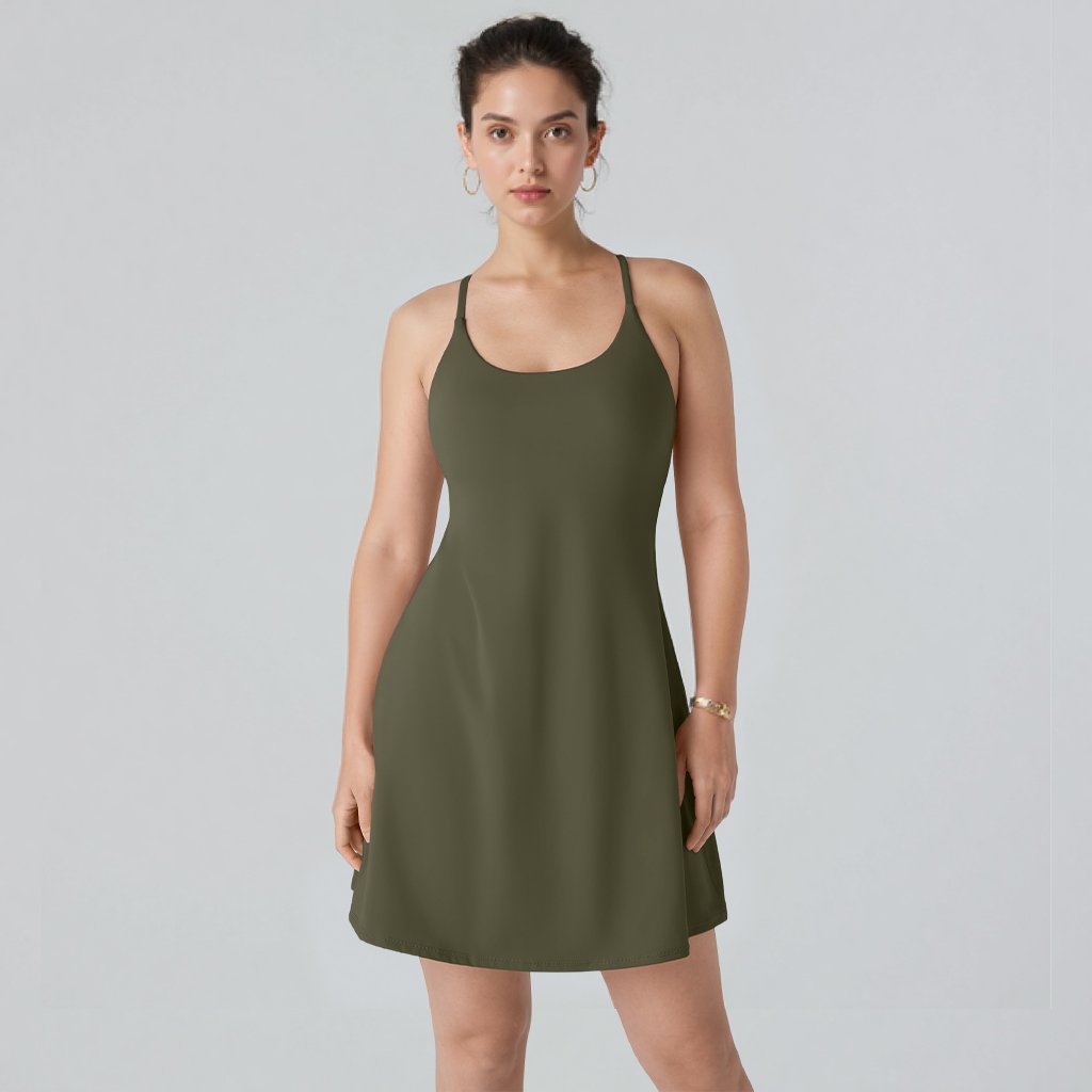 🌈Athletic Dress with Unique Built-in Shorts✨