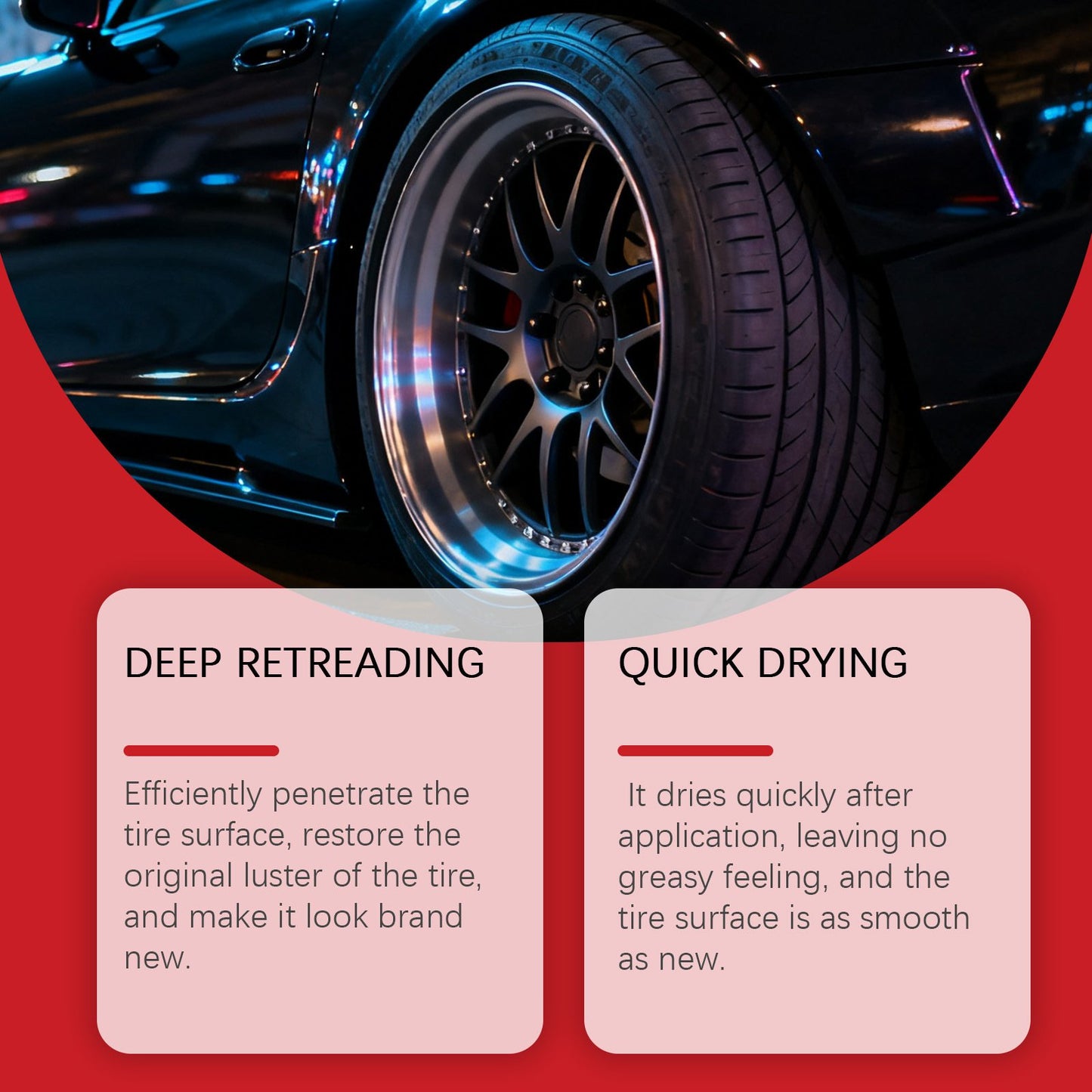 🔥 LIMITED-TIME 50% OFF!⏰Tire Gloss Protection Agent