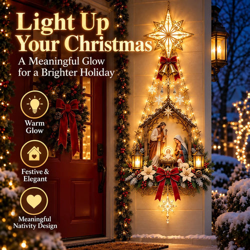✨ 49% OFF Nativity Wall Light -Star of Bethlehem Lighted Nativity Wall Decor – Bring the Heart of Christmas Home 🎄