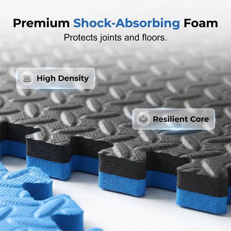 🧩💪 Non-Slip EVA Foam Puzzle Play Mat Set – High-Density, Shock-Absorbing & Waterproof – Gym, Yoga or Kids' Play Area 🏋️