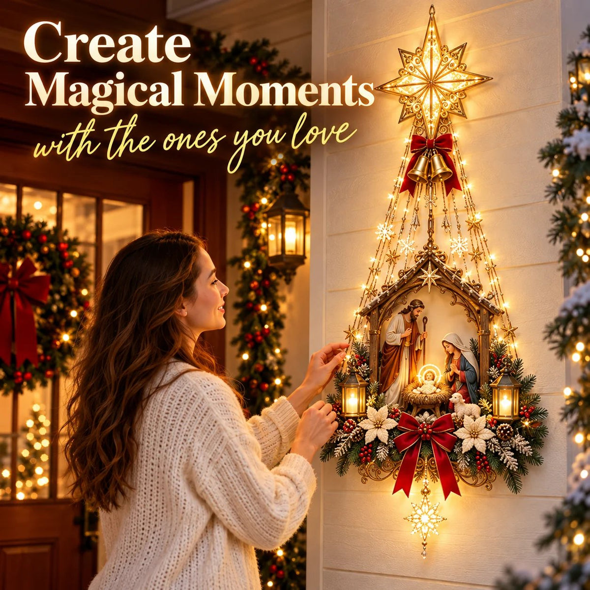 ✨ 49% OFF Nativity Wall Light -Star of Bethlehem Lighted Nativity Wall Decor – Bring the Heart of Christmas Home 🎄