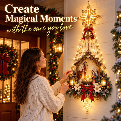 ✨ 49% OFF Nativity Wall Light -Star of Bethlehem Lighted Nativity Wall Decor – Bring the Heart of Christmas Home 🎄