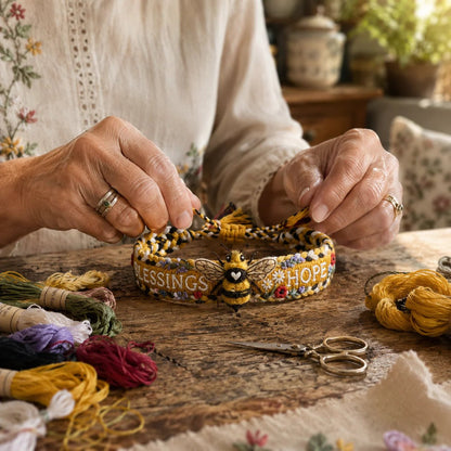🌼 Blessings & Hope 🐝 2026 Limited Edition Handmade Woven Bracelet