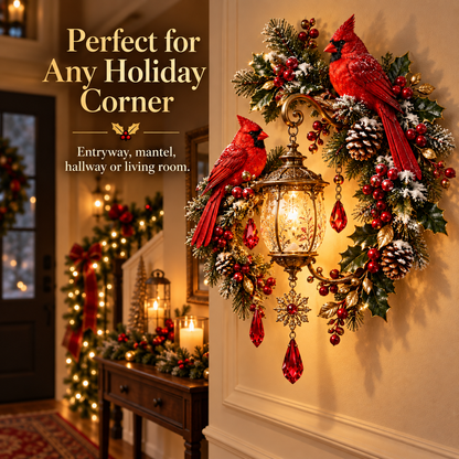 ✨Last Day 49% OFF✨Cardinal Christmas Lantern Glow™ – Lighted Holiday Wall Decor