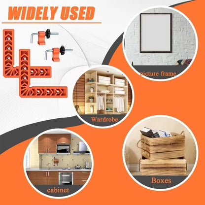 🔧90 Degree Corner Clamp & Positioning Square Set - ABS Plastic L-Shaped Tool