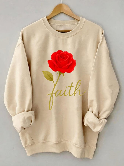 Women's Rose of Faith Sweatshirt