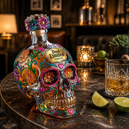 🎁Halloween 50% OFF🍷Skull Tequila Bottle – Colorful Collector’s Gift Box🎁