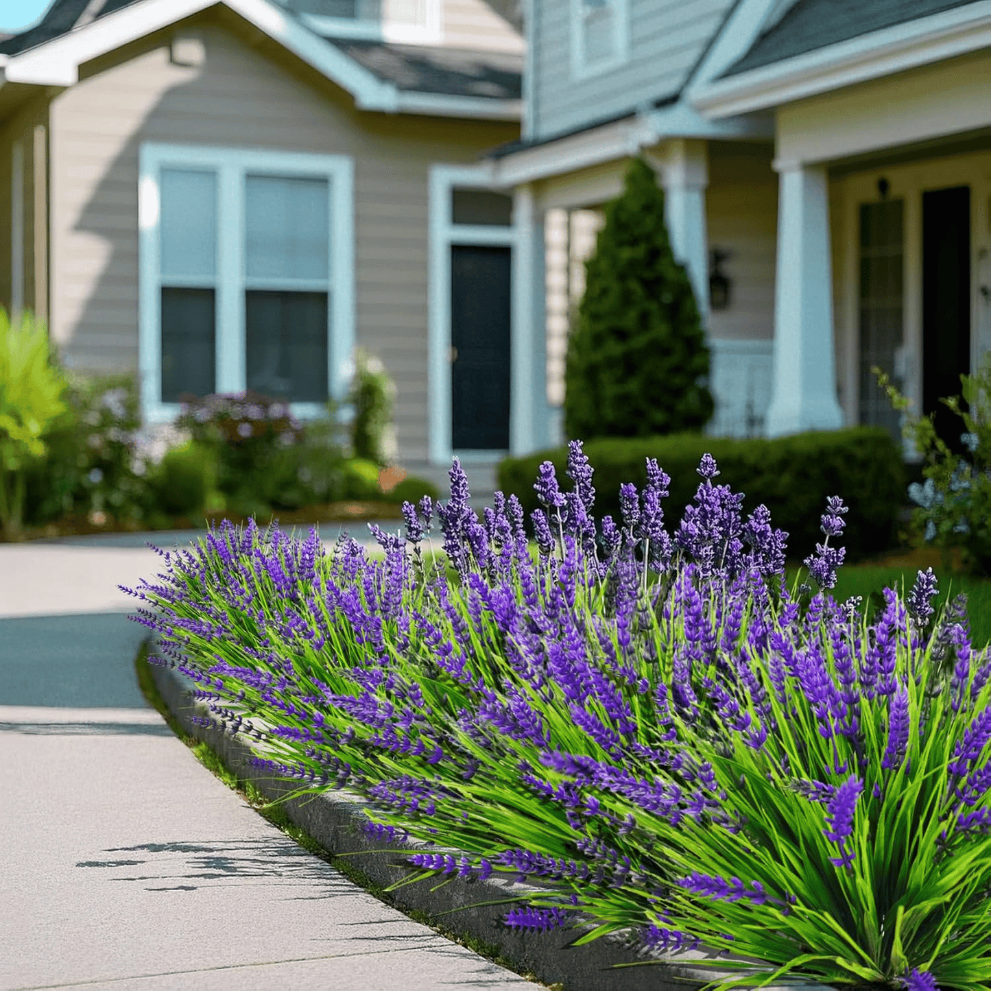 🎁Mother's Day Sale-50% Off!🔥UV Resistant Outdoor Lavender Artificial Flowers