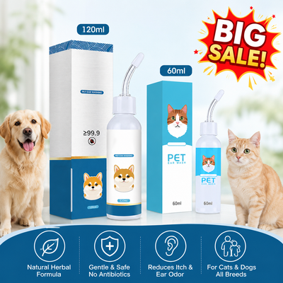 Gentle Pet Ear Wash | Stop Itchy, Stinky Ears