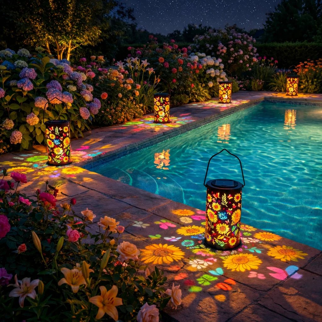🔥LAST DAY - 70% OFF🎁-🌞Colorful Sunflower Glow Solar Garden Lantern