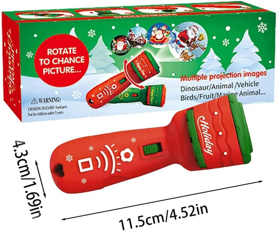 🔥🔥3 Slide Films Projection Torch Light Toy 🦖--24 random patterns