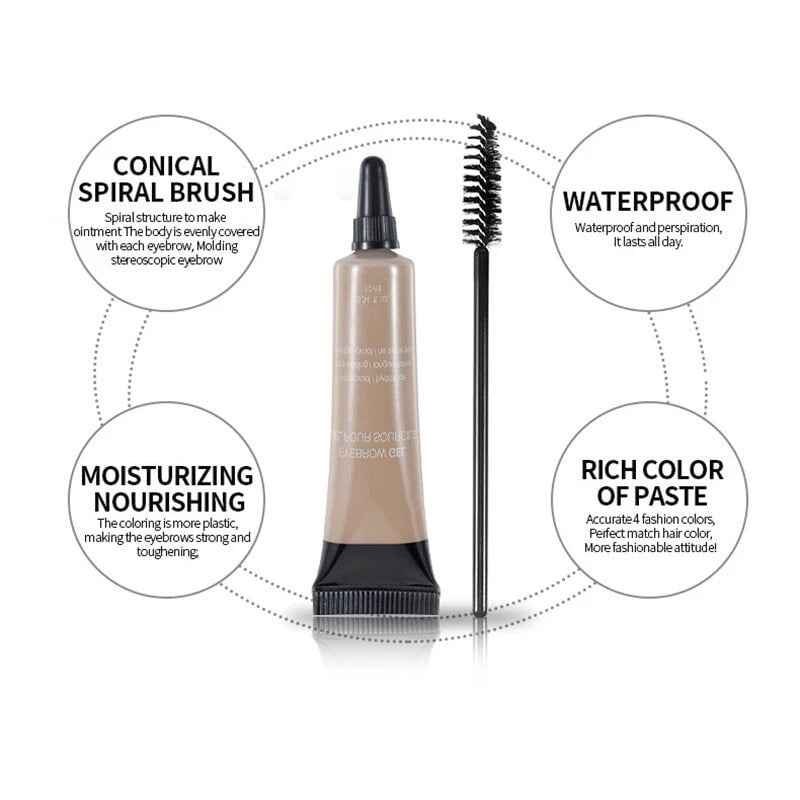 🔥Buy 1 Get 1 Free ⭐Long-lasting Waterproof Smudge-proof Liquid Eyebrow Gel/Tint (With Free Brush)