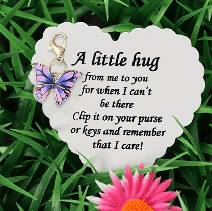 🦋Elegant Butterfly Charm with Warm Card