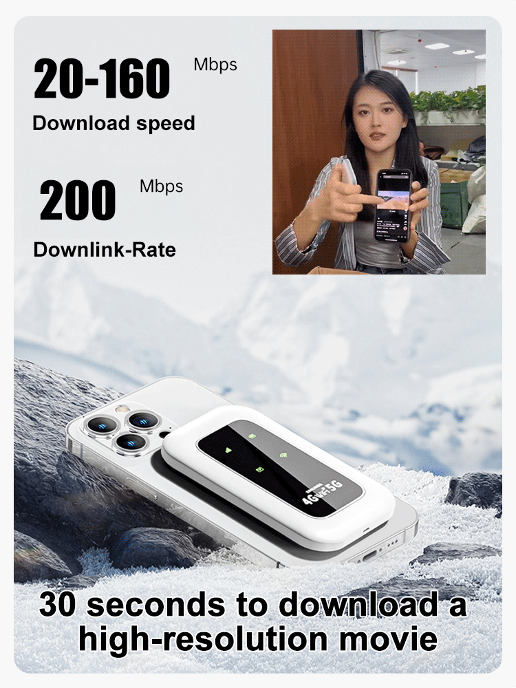 ⏰Last day Promotion 🔥Portable 5G WiFi Router – High-Speed Mobile Wireless Internet Hotspot