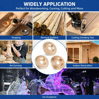 3PCS Wood Carving Disc Set