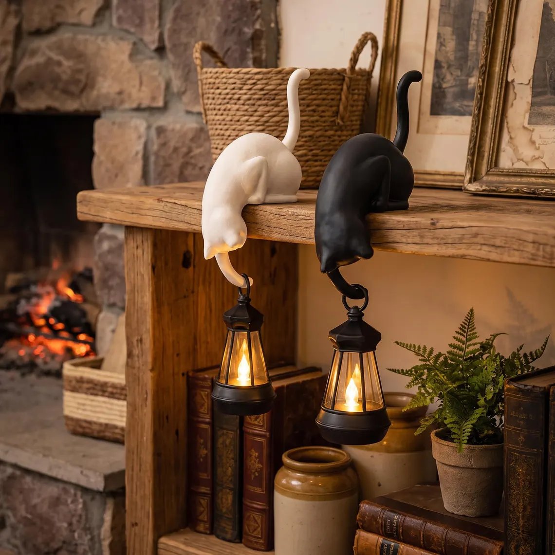 🐈‍⬛ Cute Cat Hook Shelf Decor