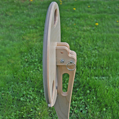 🍷 Collapsible Wine Table with Ground Stake • Beach & Camping