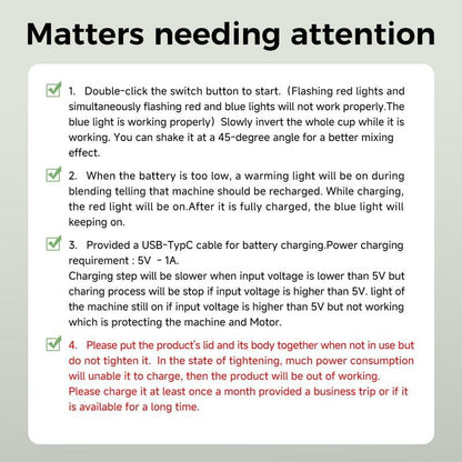 🏆 50K+ SOLD! – Almost Gone💥-✨ Portable Juicer Blender