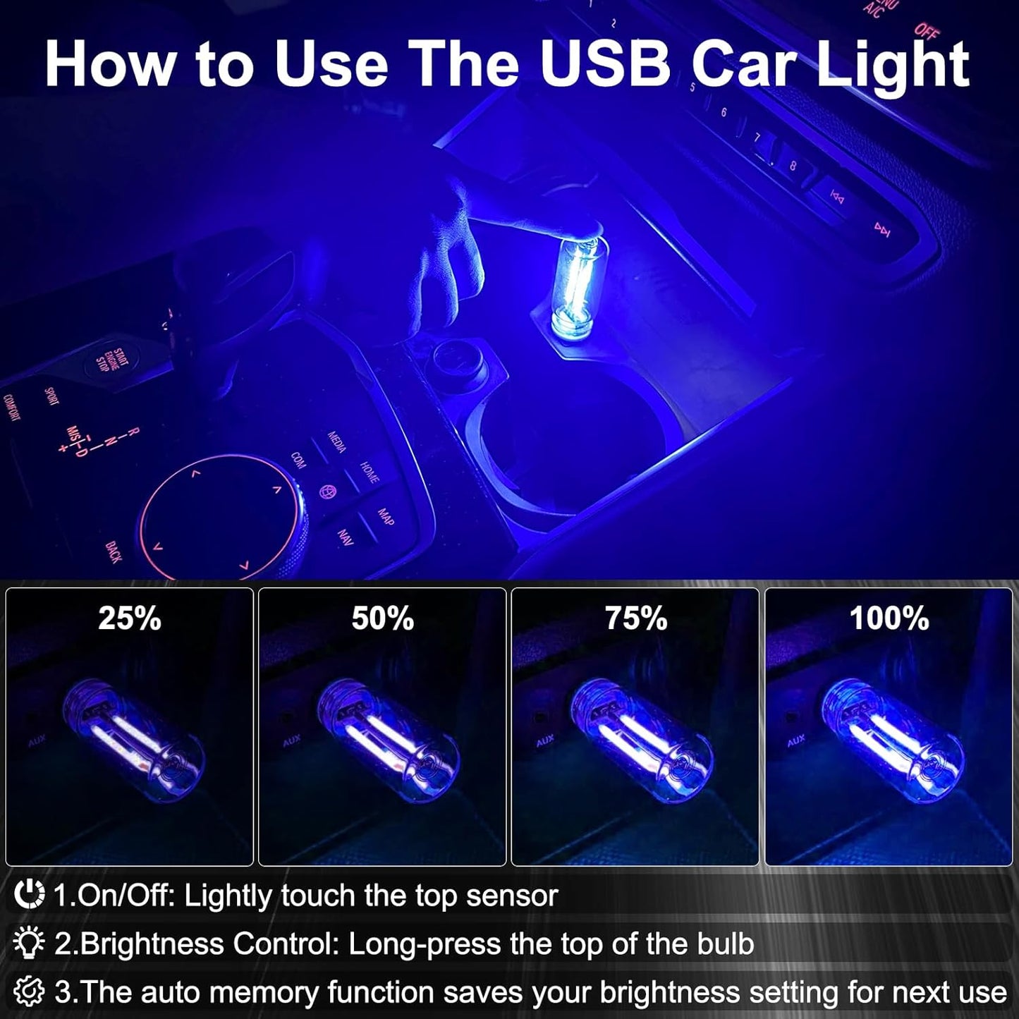 💡Car USB Night Light Bulb