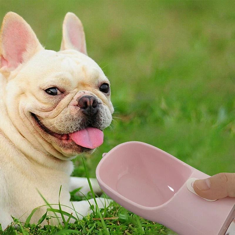 🐾 All-in-One Portable Pet Water Food Bottle for Walking & Travel