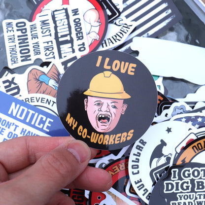 🔥2026 Spring Sale - 150Pcs Blue Collar Funny Stickers 👷‍♂️
