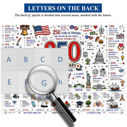 🧩 Patriotic America Jigsaw Puzzle 1000 Pieces 🎁Buy 2 Free Shipping