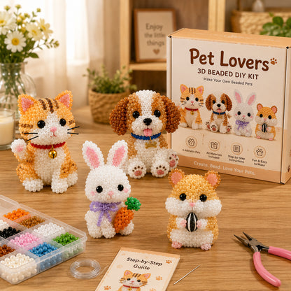 🧵🐦 3D Beaded Animal DIY Kit | Perfect Gift for Craft & Animal Lovers ✨