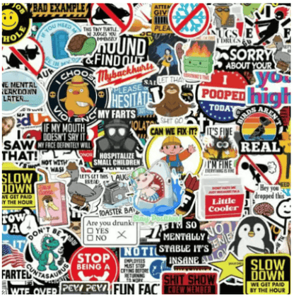 🔥2026 Spring Sale - 150Pcs Blue Collar Funny Stickers 👷‍♂️