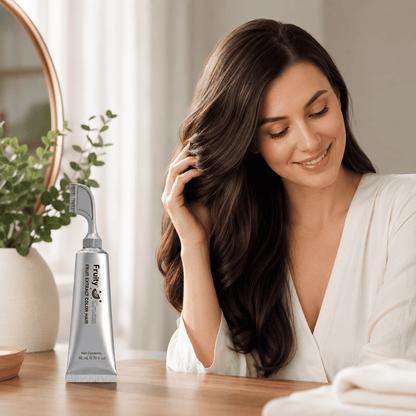 Salon-Grade Ammonia-Free Hair Color Comb - No-Mix Botanical Hair Dye for Natural Gray Coverage