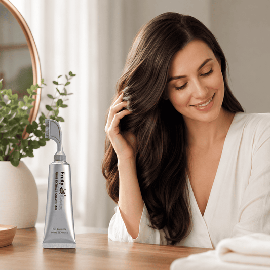 Salon-Grade Ammonia-Free Hair Color Comb - No-Mix Botanical Hair Dye for Natural Gray Coverage