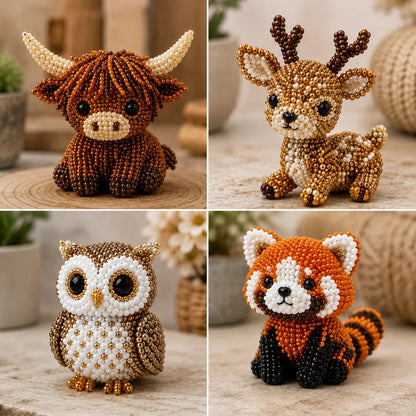 🔥2026 Hot Sale -🧵 3D Beaded Animal DIY Kit | Perfect Gift for Craft & Animal Lovers ✨